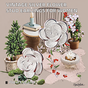 Joyería de moda vintage, pendientes de plata de ley 925 con forma de flor para mujer, joyería fina hecha a mano para compromiso y boda - Product Image 2