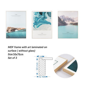 Vendita diretta della fabbrica Set di 3 pezzi da parete arte vista mare fotografia Poster da parete arte pittura per Home Office Bar veranda camera d'albergo - Product Image 5