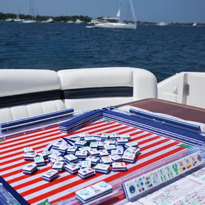 Jeu de tuiles de Mahjong Factory <span class=keywords><strong>Newport</strong></span>, thème Élégance Nautique, 4 couches, tuiles de Mahjong américaines - Product Image 2