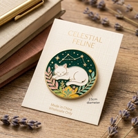 Badge métallique personnalisé en émail souple pour constellations, étoiles, feuilles, paillettes, impression UV, moulage 3D, or, souvenir, anniversaire