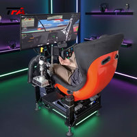 aluminium simulateur de cockpit de course siège voiture conduite simulateur de course jeu de cockpit simulateur de course