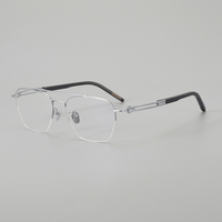 OXHORN007 Nouvelles lunettes en titane à monture optique en corne de buffle