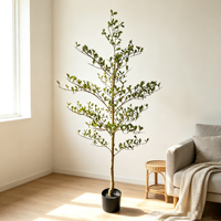 Arbre d'olivier artificiel de haute qualité de 150 cm, faux bonsaï d'olivier, verdure artificielle pour la décoration de la maison et du jardin