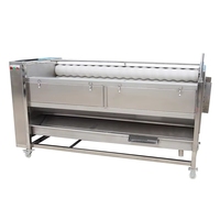 Volledig automatische schroeftype aardappelwas- en schilmachine voor fruit- en groenteverwerking