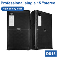 Biner D100C Professionnel Enceintes DJ Simples 15 Pouces x 4, Console de Mixage Audio 10 Canaux, Amplificateur de Puissance 2 x 750W pour Grandes Scènes