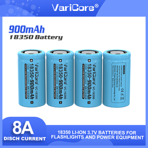 VariCore <span class=keywords><strong>18350</strong></span> 3.7V 900mAh Li-ion bateria recarregável 8A ferramentas elétricas de alta descarga - Product Image 5