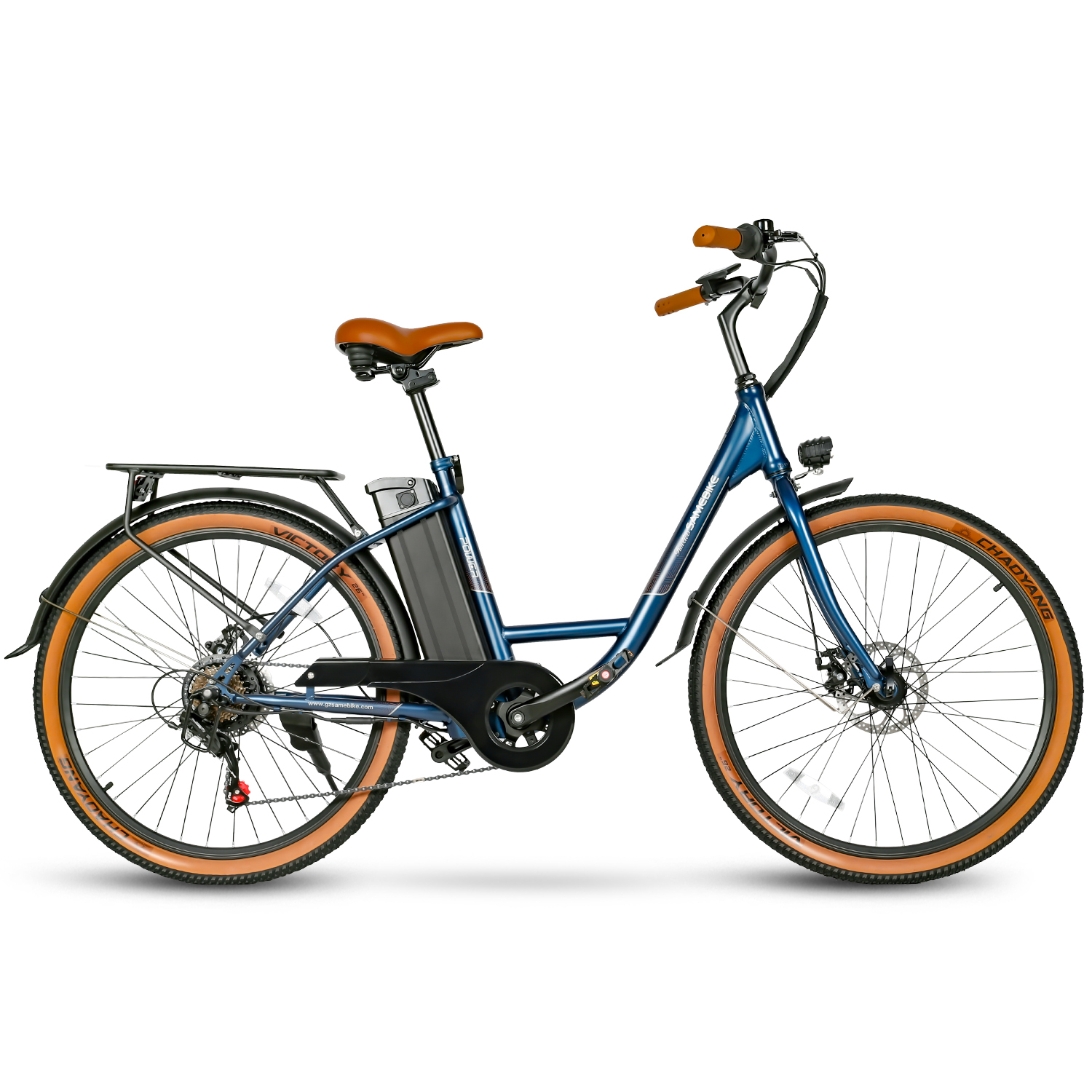 SAMEBIKE TDE10Z 女性向け電動シティサイクル 高速ペダルアシスト 7速 