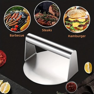 Presse à hamburgers en acier inoxydable SS430 écologique, préparation facile de la viande, pour la <span class=keywords><strong>maison</strong></span>, la cuisine, le restaurant, attendrisseur de viande, outils pour volailles - Product Image 4