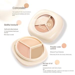 NOVO6272 Correcteur Tricolore Retouché Formule Crémeuse Super Hydratante <span class=keywords><strong>Application</strong></span> Parfaite Ne Craque Pas Couvrance Légère - Product Image 2