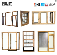 Ventanas Oscilobatientes de Madera Revestidas de Aluminio de Eficiencia Energética con Certificación Energy Star y Función de Pantalla Plegable