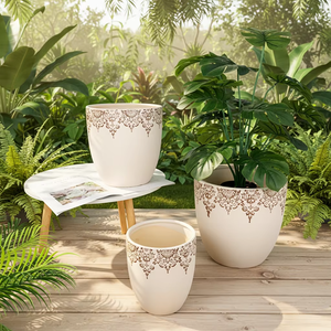 Pots en céramique émaillée de haute qualité pour le <span class=keywords><strong>service</strong></span> de plantes décoratives d'intérieur et de jardin - Product Image 6