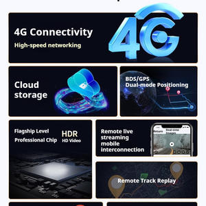 Caméra DVR 4G pour voiture avec surveillance à distance en temps réel, lecture historique des trajets sur 1 an, enregistreur de conduite spécial pour flotte de véhicules - Product Image 2