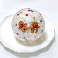 Balle de Noël colorée et croustillante, jouet à presser anti-stress, balle sensorielle, jouet moelleux