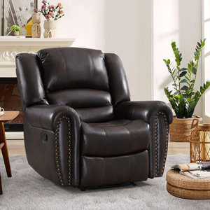 Sillón Reclinable Manual DOSER con Estructura de Madera Moderna y Tapicería de Tela, Extensible, Ajustable, Cómodo, de un Solo Asiento, para Sala de Estar, Cine en Casa - Product Image 3