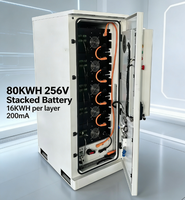 Batterie empilée haute tension Zsen LiFePO4 IP65 80 KWh 256V 200Ah Solution de cabinet intégrée grande capacité commerciale