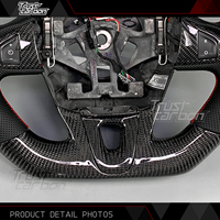 Volant sport en cuir perforé personnalisé en fibre de carbone pour Renault Mégane Mégane 3 Mégane 4 RS 2009-2014