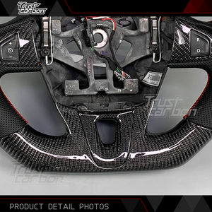 <span class=keywords><strong>Volant</strong></span> sport en cuir perforé personnalisé en fibre de carbone pour Renault Mégane Mégane <span class=keywords><strong>3</strong></span> Mégane 4 RS 2009-2014 - Product Image 5