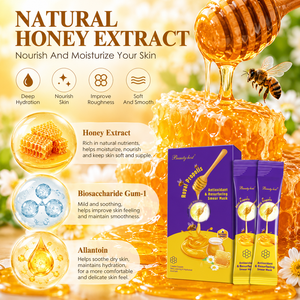 Produits de soin coréens en marque privée, masque facial hydratant au miel, raffermissant et anti-âge à la vitamine E pour femmes - Product Image 2