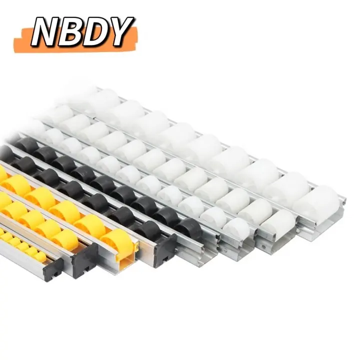 4033 Tấm Công Nghiệp Kim Loại Abs Bánh Xe Nhựa Con Lăn Theo Dõi Dòng Chảy Cho Kho Kệ Hệ Thống Giá Và Dây Chuyền Lắp Ráp