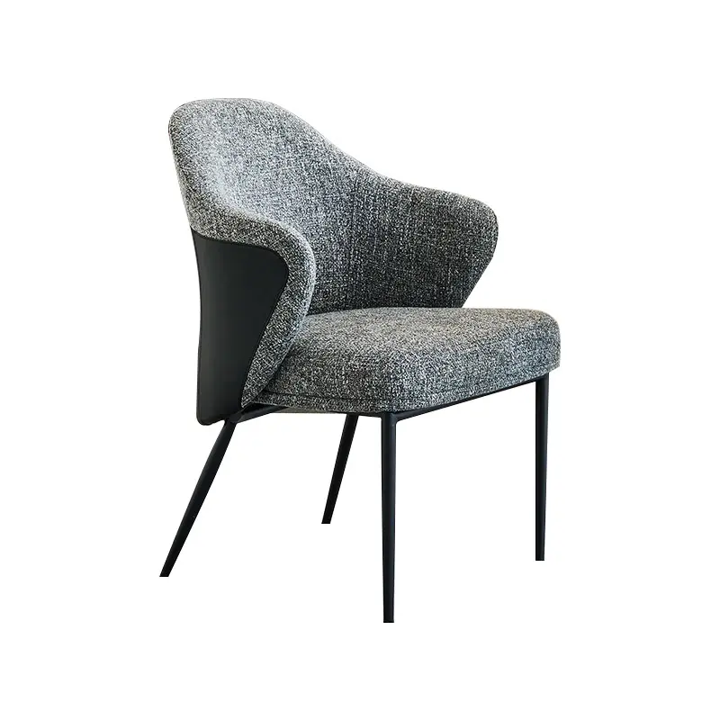 Silla De Comedor De terciopelo gris y negro nórdico italiano muebles De comedor sofá sillón Sillon 3 Cuerpos Vino Sillas De Comedor