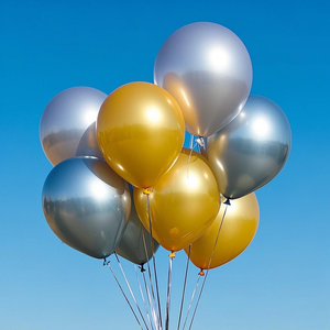 Kim loại bóng bay cao su kim loại bóng bay bán buôn sáng tạo nóng bán Đảng trang trí 36 inch Vòng bóng bay cao su - Product Image 3