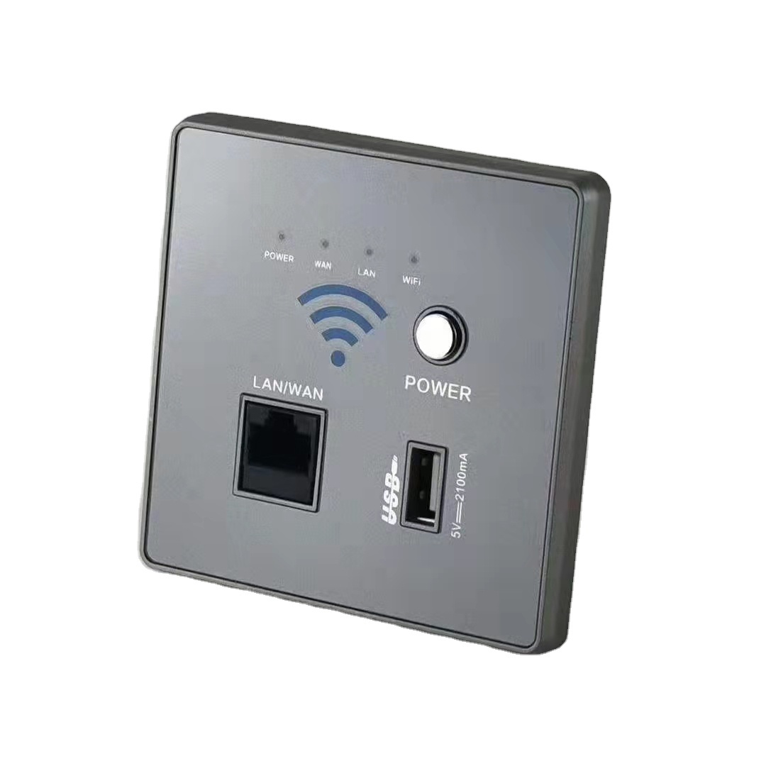 300 Мбит/с внутренняя точка доступа Wi-Fi современный настенный беспроводной маршрутизатор с USB порталом