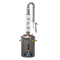 Distillateur Ménage Multifonctionnel Pur Cuivre Huile Essentielle Hydrosol Extracteur Équipement Spiritueux Distillateur