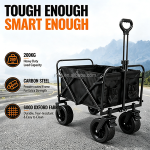 <span class=keywords><strong>Chariot</strong></span> <span class=keywords><strong>de</strong></span> camping pliable grande capacité personnalisable, <span class=keywords><strong>chariot</strong></span> <span class=keywords><strong>de</strong></span> jardin portable d'extérieur avec roues, <span class=keywords><strong>chariot</strong></span> utilitaire robuste pour le voyage - Product Image 1
