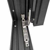 Fenêtre à battant vertical insonorisée en alliage d'aluminium avec double vitrage trempé pour usage extérieur (maison/villa)