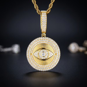 Collier pendentif style hip hop, bijoux unisexes, cadeau, collier avec pendentif, cadeau de fête, bijoux - Product Image 3