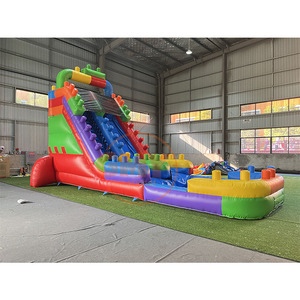 Tobogán Acuático Comercial de 20 pies, Toboganes Inflables de 20 pies de Altura con <span class=keywords><strong>Piscina</strong></span> - Product Image 3