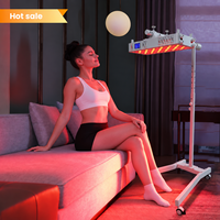 IDEATHERAPY OEM ODM Panneau de luminothérapie infrarouge à haute irradiance sans scintillement avec contrôle par application, panneau de luminothérapie rouge avec support