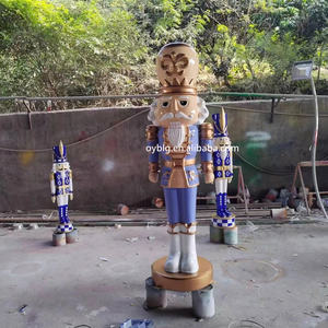 Décoration de <span class=keywords><strong>soldat</strong></span> de Noël en fibre de verre de 6 pieds grand casse-noisette de Noël - Product Image 1