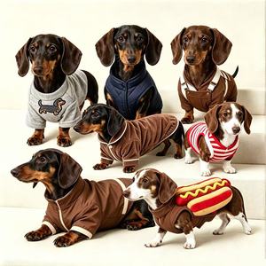 Ropa para Perros Dachshund, Camisa Personalizada para Perros Mini Dachshund, Ropa para Mascotas con Logotipo OEM, Prenda Ligera - Product Image 1