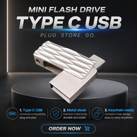 Clé USB Type-C 3.1 OTG 8 Go-512 Go en métal haute vitesse pour téléphone Android, tablette et PC