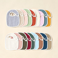 Ensemble de bavoirs pour bébé en mousseline de coton 100% imprimés sur mesure, 6 couches, lavables, antibactériens et écologiques