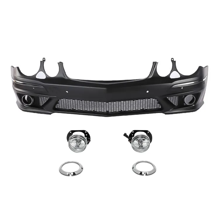 W211 04-08 AMG63 PP Material Front Bumper Assy With Fog Lamp for 211/AMG /E63 Car front bumper Updated