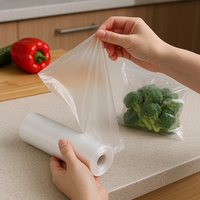 Sacs en rouleau pour produits alimentaires de supermarché, sacs en polyéthylène transparents pour emballage