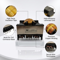 ETD59 Yüksek Frekanslı Transformatör 25A Ferrit Çekirdekli 220V 12V SMPS Anahtarlamalı Güç Kaynağı Özel İzolasyonlu 20kHz-500kHz