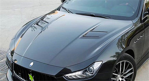 Capó delantero de alta calidad para Maserati Ghibli 2014-2016 cubierta de capó de motor de estilo aspace de fibra de carbono capó ventilado 1 pieza - Product Image 5