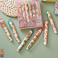 Ensemble de stylos surligneurs créatifs Kabibala à motifs, mini, 6 couleurs, mignons, couleur bonbon, pour enfants