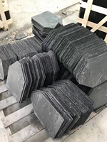 Tuiles de toit en pierre de style japonais, résistantes aux intempéries, non décolorantes, ardoise noire et grise pour maisons, finition de surface fendue, anti-acide, anti-érosion