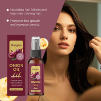 Huile capillaire naturelle et biologique à l'oignon 30 ml en gros – Huile essentielle pure nourrissante pour cheveux, fortifiant le cuir chevelu – Produits de soin capillaire biologiques