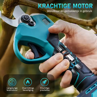 Nouvelles cisailles de jardinage électriques de qualité industrielle, rechargeables, à moteur sans balais au lithium 18-21V, avec affichage numérique