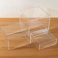 Présentoirs à Buffet en Acrylique Blanc AURORA, Cubes de Présentation pour Mariages, Fêtes, Anniversaires, Design Personnalisable, Installation Facile, Fabrication en Usine
