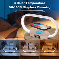 Nouveautés 2025 : Chargeur sans fil tendance en bois et aluminium pour téléphones, multifonction, avec réveil, lampe et veilleuse, sortie 10W