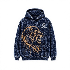 Sudadera con Capucha para Hombre Lowe MbeiroM, Transpirable, Corte Regular, Estilo Urbano, 100% Algodón Felpa, Ropa de Invierno - Product Image 4