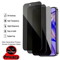 Vente en gros de film anti-espion en verre trempé pour iPhone 16 15 14 Pro Max 12 13 Pro protecteur d'écran transparent en verre