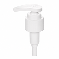 Pompe à lotion externe anti-déversement OEM 2428/410 avec ressort, tête de pompe en plastique PP de 2 cc, distributeur à verrouillage rotatif pour shampoing, gel douche, savon liquide