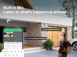 Sistema de Câmeras de Segurança Externas POE 5MP com 6 Câmeras, NVR de 8 Canais, HDD de 2TB, Detecção de Pessoas e Veículos, Luz Dupla Inteligente, Estoque nos EUA - Product Image 6